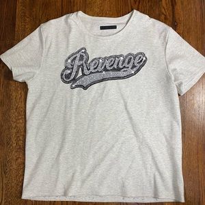 Revenge Diamond tee ash grey